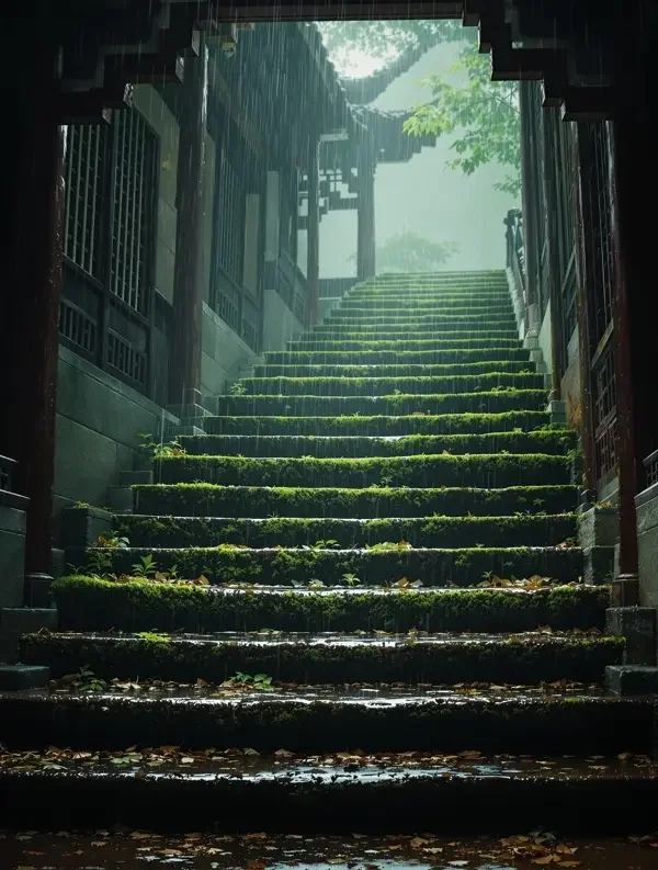 古装短剧《凤归朝》封面，身着墨绿华服的公主